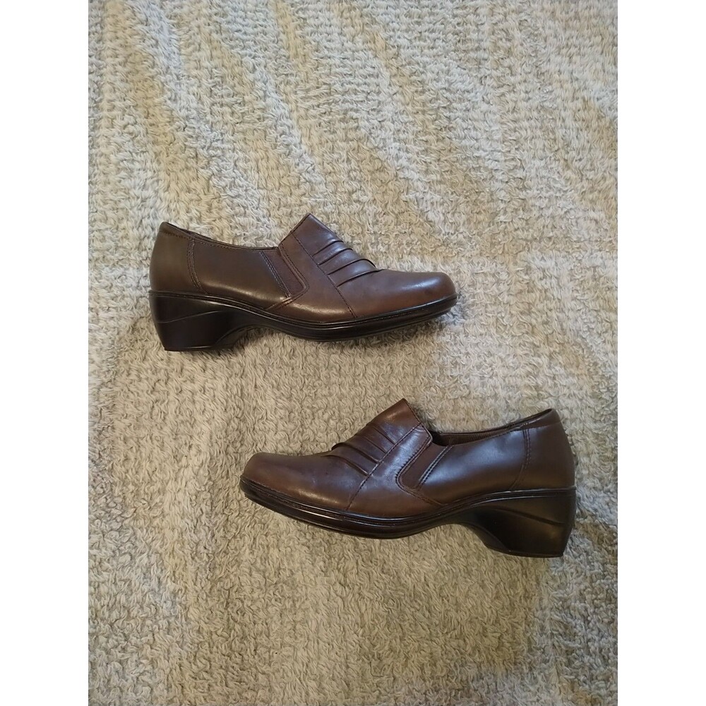 Tom McCann Leather Slip-on Comfort 9.5 Brown Shoes